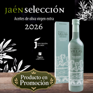AOVE Puerta de Las Villas Picual Temprano Ecológico 500 ml. Edición especial estuchada. Caja de 6 Unds.