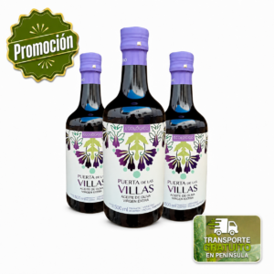 AOVE Puerta de Las Villas Picual Temprano Ecológico 500ml. Caja de 12 Unds.