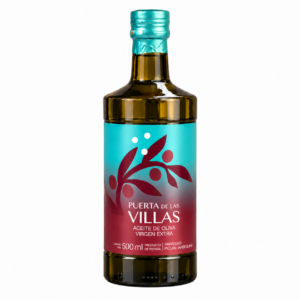 Virgen Extra Coupage de Picual Temprano y Arbequina. Disponible en caja de seis botellas de 500 ml.