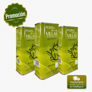 AOVE Puerta de Las Villas - Picual Envero. Lata de 1 litro. Caja de 8 Unds.