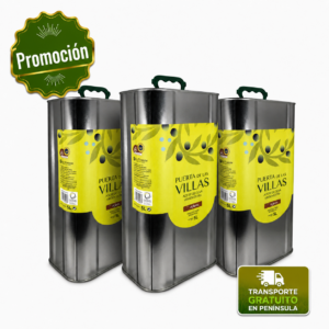 AOVE Puerta de Las Villas - Picual Envero - Lata de 5 litros. Caja de TRES Unds.