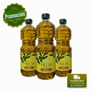 AOVE Puerta de Las Villas - Picual PET de 1 litro. Caja de 15 Unds.