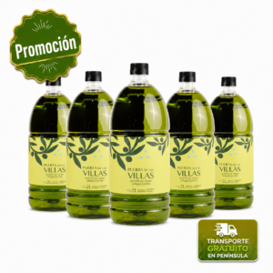 AOVE Puerta de Las Villas. Picual 2 litros. PET. Caja de 6 Unds.
