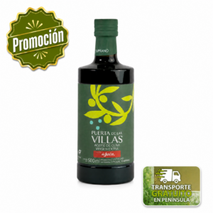 AOVE Puerta de Las Villas Picual Temprano 500 ml. Caja de 12 Unds.