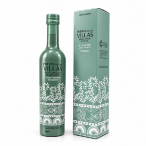 Edición Especial Temprano Ecológico de Puerta de Las Villas en botella Liberty de 500 ml junto a su estuche