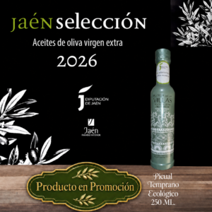 AOVE Picual Temprano Ecológico 250 ml. Edición especial. Caja de 12 Unds.