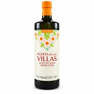 Botella de aceite de oliva virgen extra Picual Envero Ecológico de 750 ml de Puerta de Las Villas.