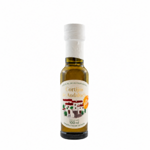 Botella de AOVE Picual 100 ml Cortijos de Andalucía con tapón blanco